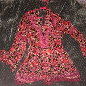 Long sleeve romper**